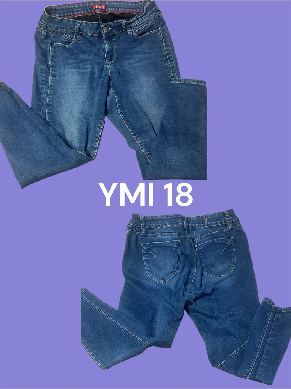YMI Dark Blue Skinny Jeans Deep Blue Wash 18